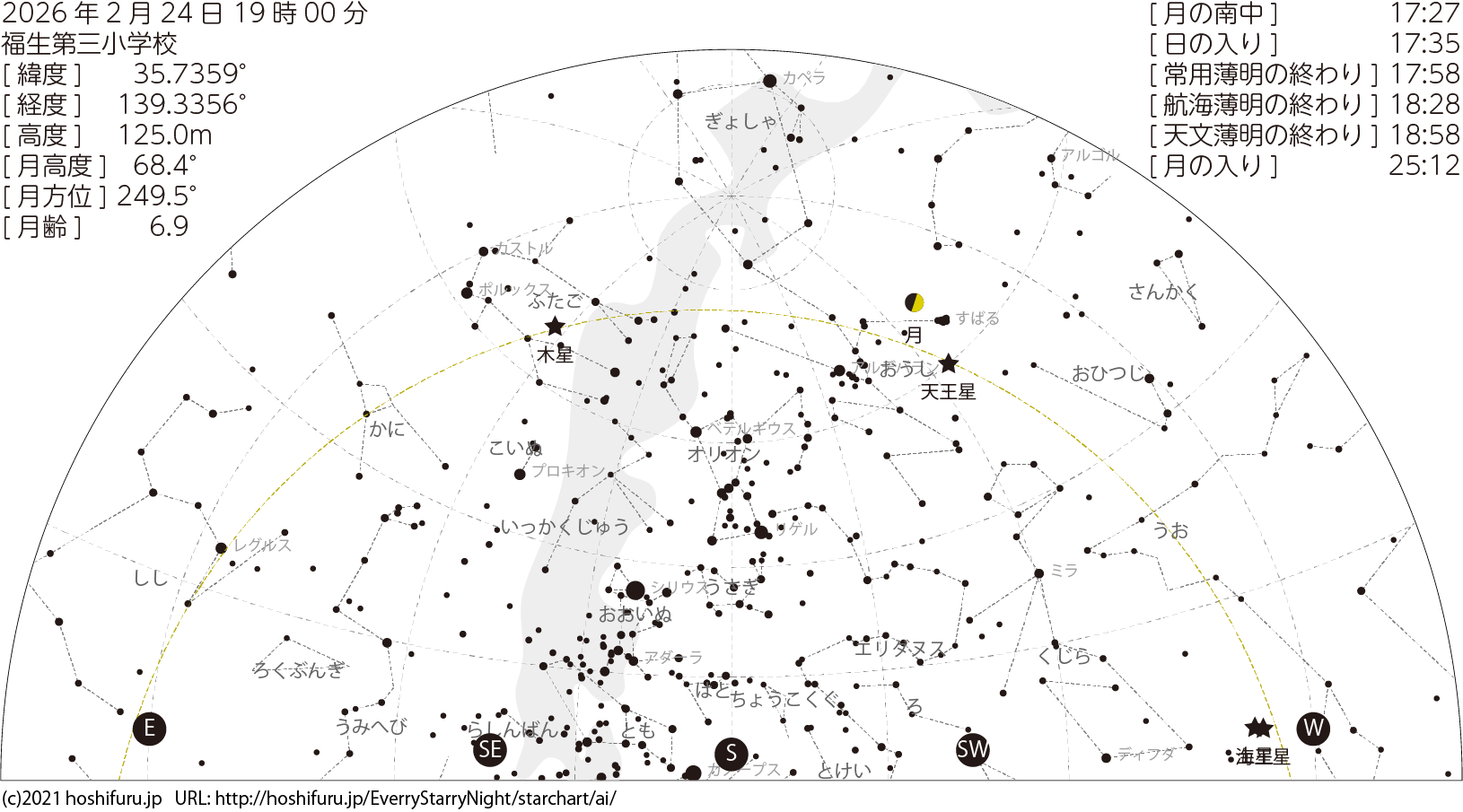 今日の星空 今日の星空